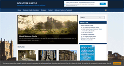 Desktop Screenshot of bolsover-castle.co.uk